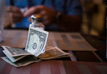 (One) is down to (a particular amount of money); 돈이~밖에 안남았는데요